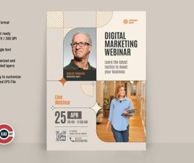 Digital marketing webinar flyer