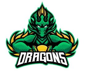 Dragon logo esport vector
