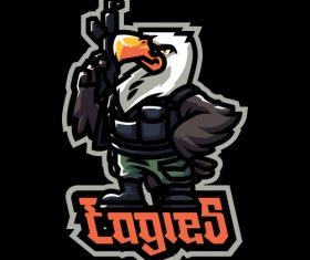 Eagles icon vector