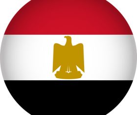 Egypt flags icon vector