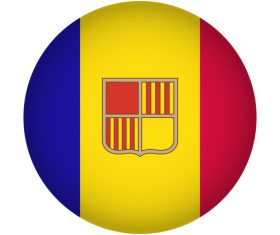 Flag Andorra vector