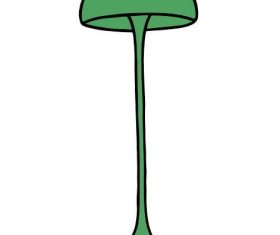 Floor lamp vector