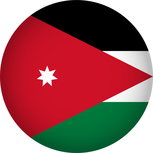 Jordan flags icon vector free download