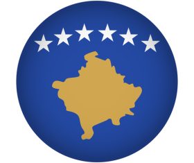 Kosovo flag vector