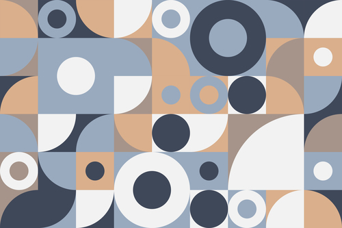 Light colour mosaic patterns vector