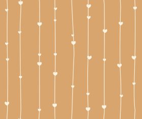 Line and heart shape seamless pattern vector