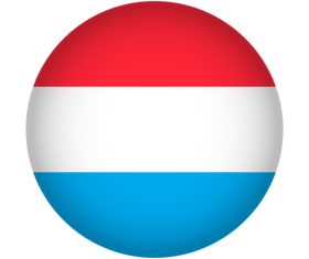 Luxembourg flag vector
