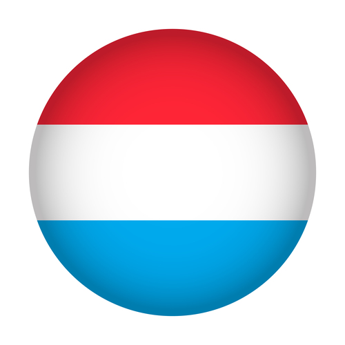 Luxembourg flag vector