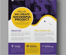 Marketing flyer vector