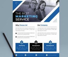 Marketing service flyer vector