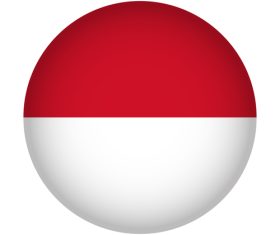 Monaco flag vector