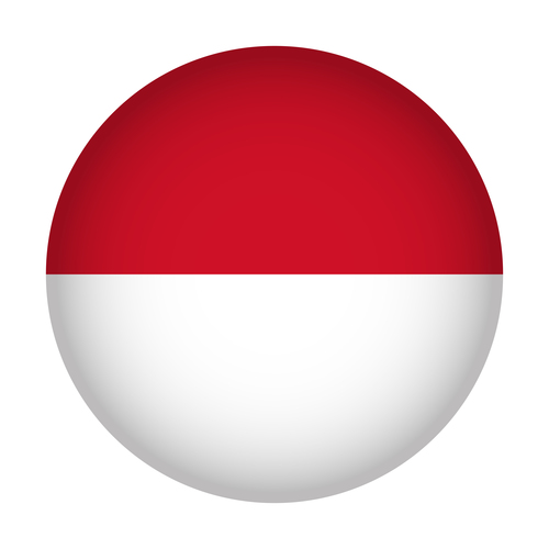 Monaco flag vector