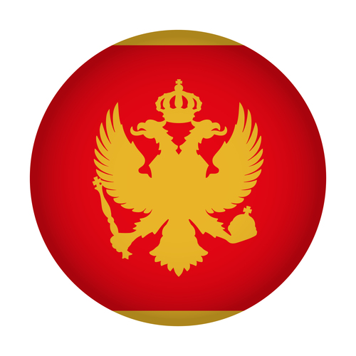 Montenegro flag vector
