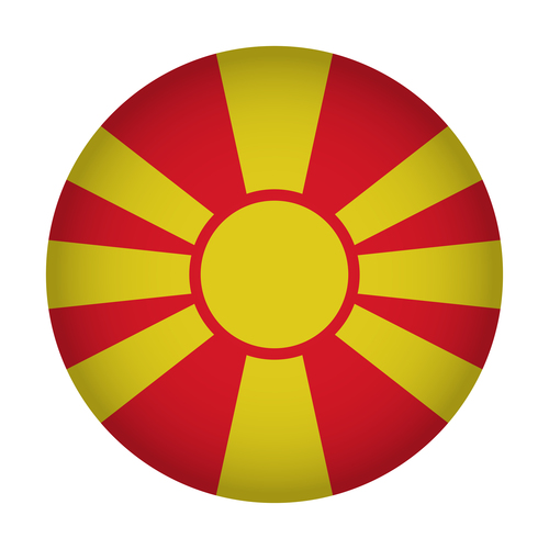 North Macedonia flag vector