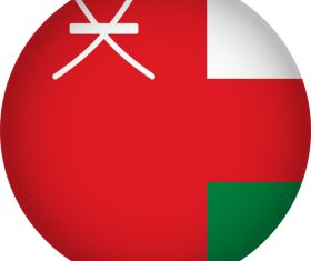 Oman flags icon vector