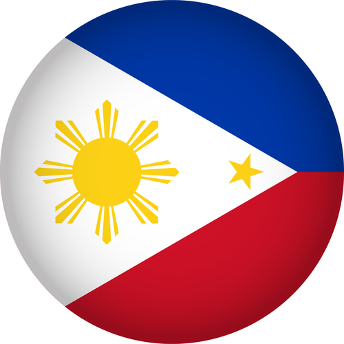 Philippines flags icon vector