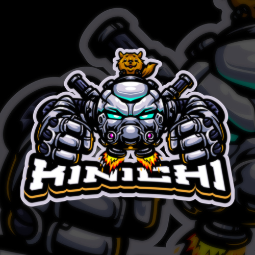 Robot mascot logo vector