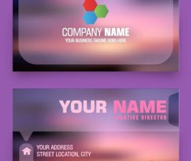Sense of reality business cards vector
