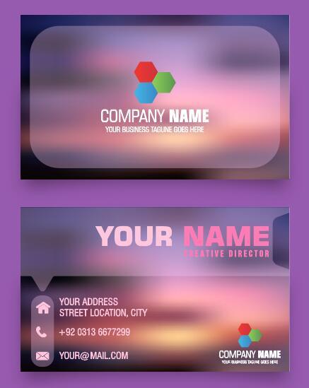 Sense of reality business cards vector