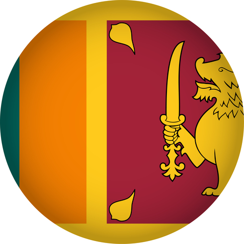 Sri Lanka flags icon vector