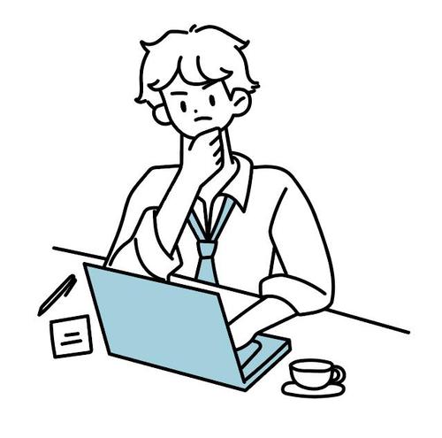 Stressed male working vector