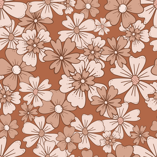 Summer flower seamless pattern vector