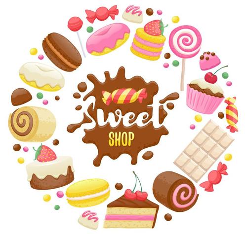 Sweet shop vector