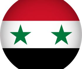 Syria flags icon vector