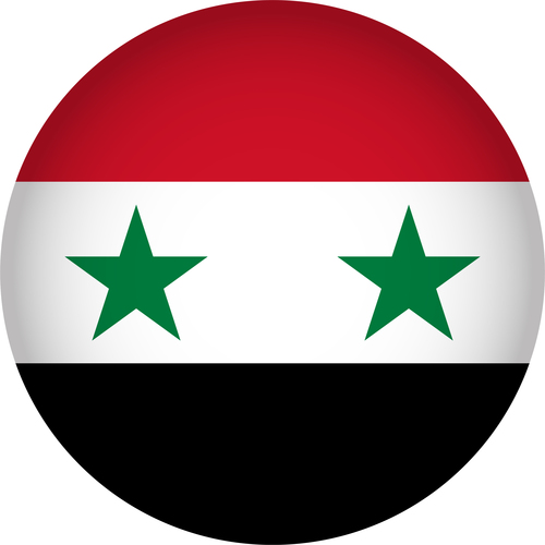 Syria flags icon vector