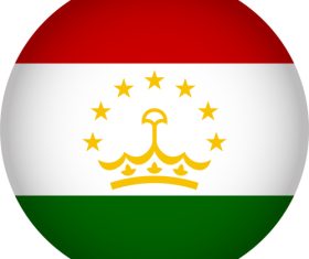 Tajikistan flags icon vector
