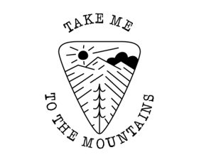 Take me to the mountains background vector