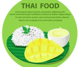 Thai food vector