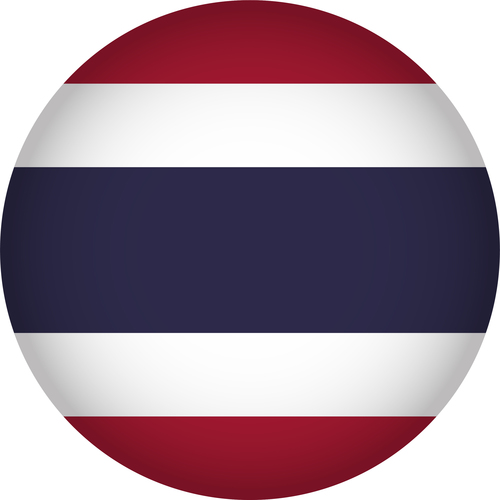 Thailand flags icon vector