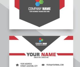 Three color background business cards vector