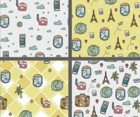 Time to travel seamless pattern vector