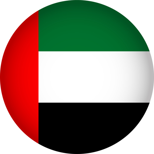 United Arab Emirates flags icon vector