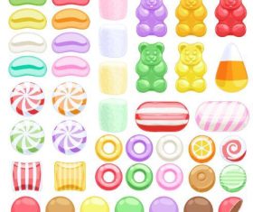 Various candy vectors