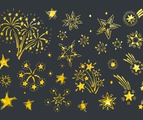 Various stars vector