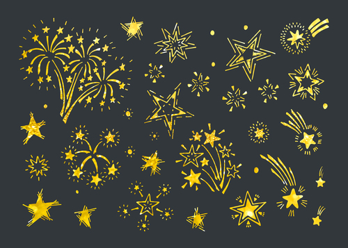 Various stars vector