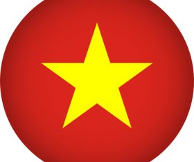 Vietnam flags icon vector