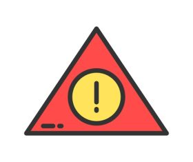 Warning icons vector
