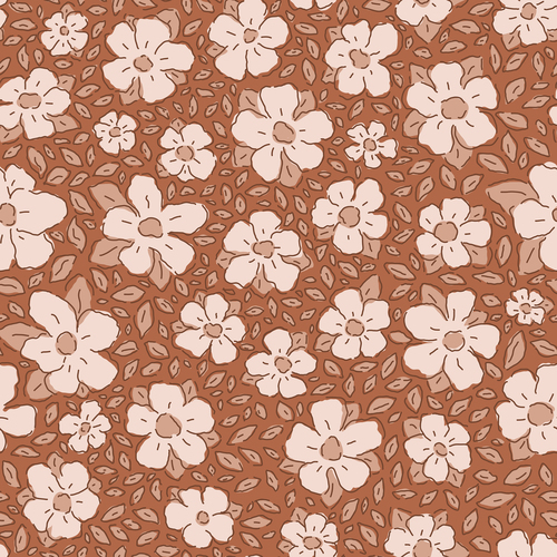 White flower seamless pattern vector