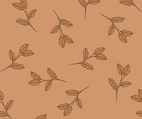 Yellow leaf background vector