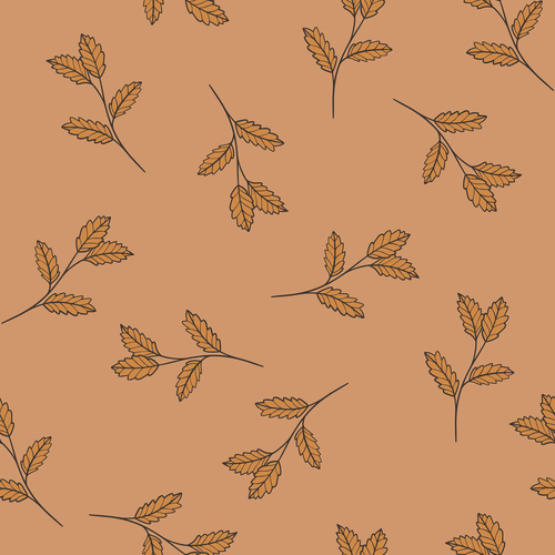 Yellow leaf background vector
