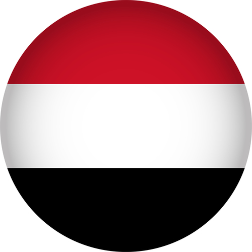 Yemen flags icon vector