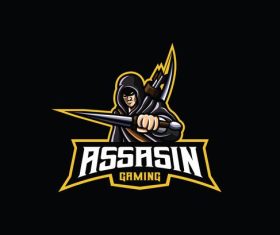 Assasin cartoon icon vector