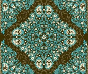 Blue Print decorative pattern vector