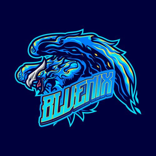 Blue Phoenix Bird Mascot Esport Logo Design Royalty Free SVG, Cliparts,  Vectors, and Stock Illustration. Image 168479188.