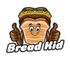 Bread food cartoon vector