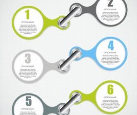 Buckle infographics vector